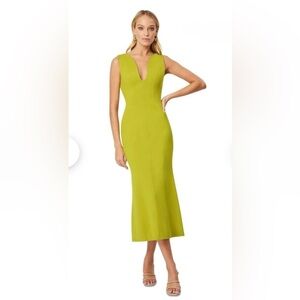 NEW Elliatt $270 Lime Green chartreuse Sleeveless Dress Size S